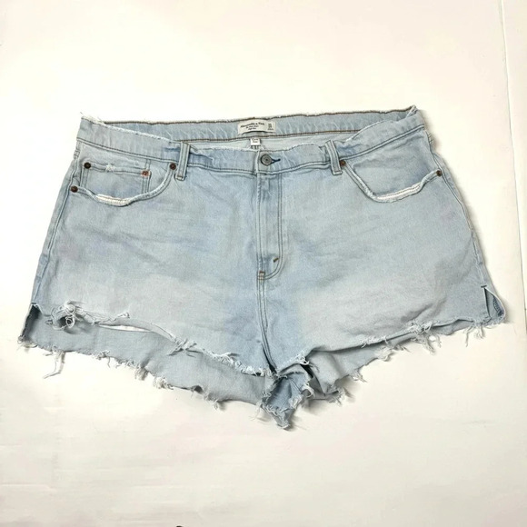 Abercrombie & Fitch "The Mom Short" High Rise Curve Love Size 35/20 - Picture 2 of 8
